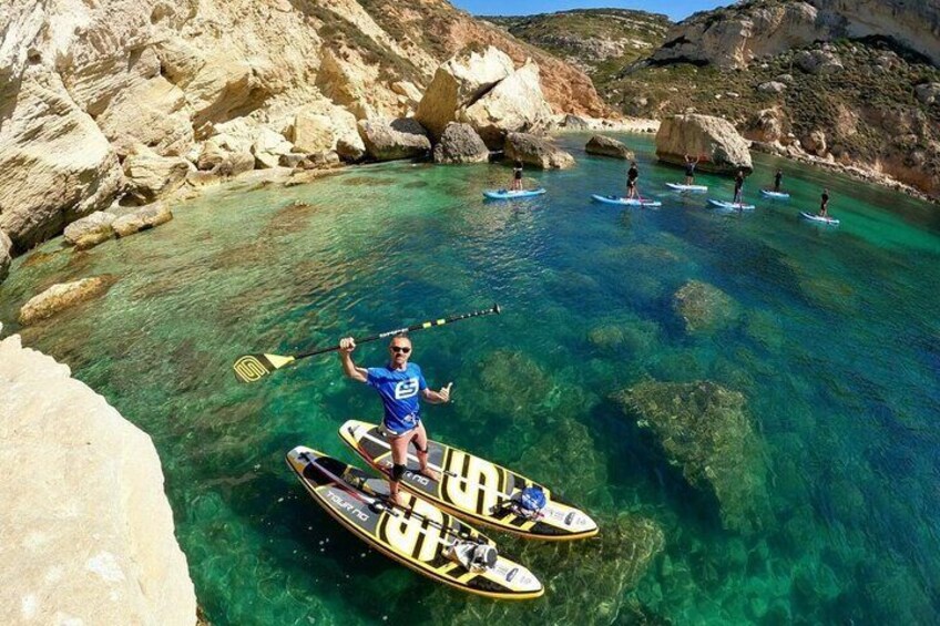 Course and Excursion in SUP to the Devil's Saddle in Cagliari