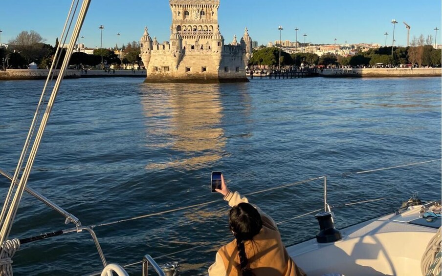 Picture 8 for Activity Lisbon: Sunset Sailing Boat Cruise with Wine