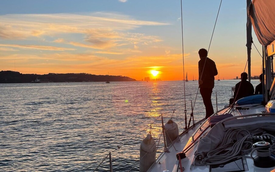 Picture 11 for Activity Lisbon: Sunset Sailing Boat Cruise with Wine