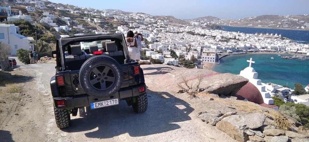 Picture 1 for Activity Mykonos: Private Jeep Tour with Myrsini beach and Ano Mera