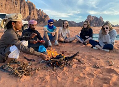 Wadi Rum, ganzer Tag mit Mahlzeiten und Camping