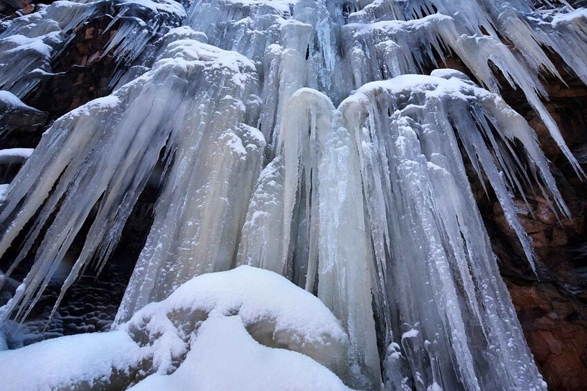 Picture 5 for Activity Rovaniemi: Korouoma Canyon & Frozen Waterfalls Tour with BBQ