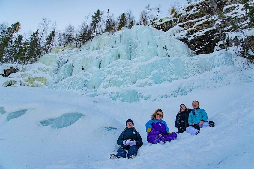 Picture 1 for Activity Rovaniemi: Korouoma Canyon & Frozen Waterfalls Tour with BBQ