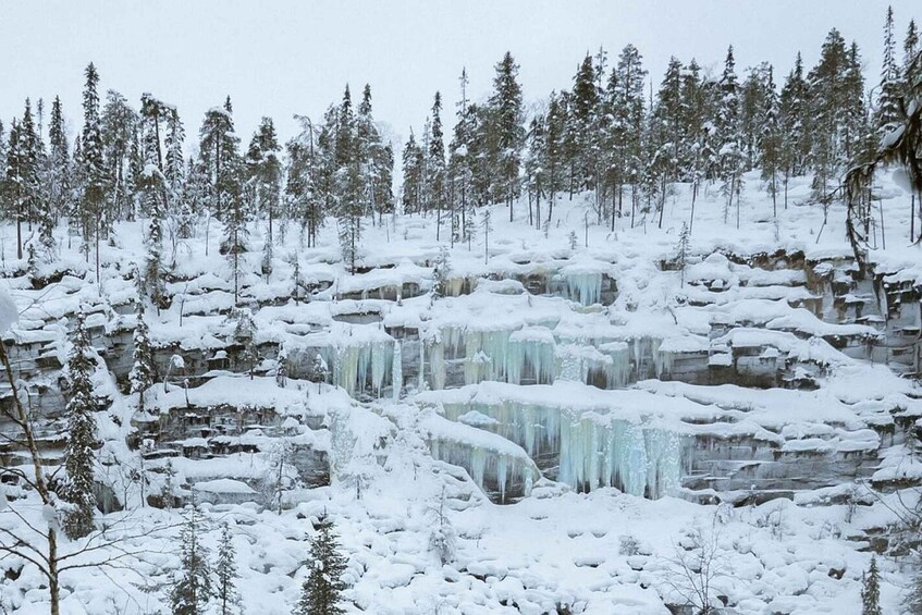 Picture 3 for Activity Rovaniemi: Korouoma Canyon & Frozen Waterfalls Tour with BBQ