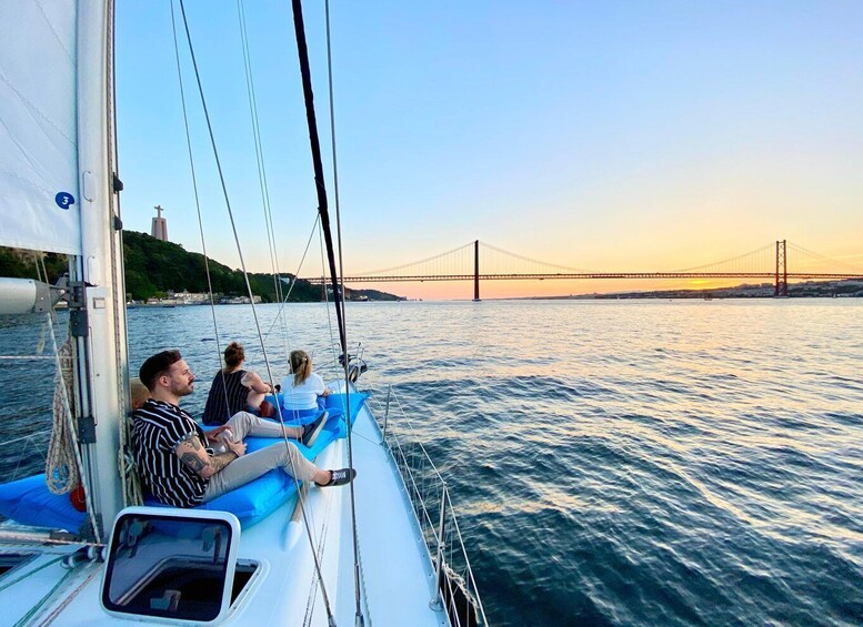 Picture 1 for Activity Lisbon: Private Sunset Sailing Tour with drinks