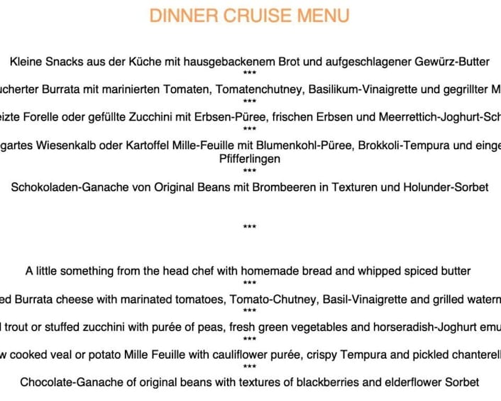 Picture 12 for Activity Berlin: Evening Yacht Cruise with Aperitif & Optional Dinner