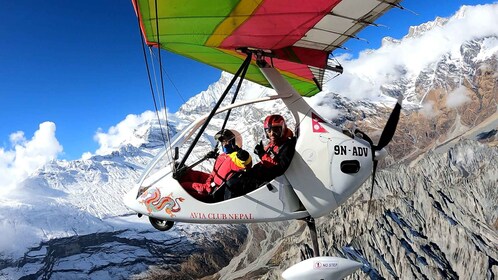 Från Pokhara: Ultralätt flygning över Himalaya