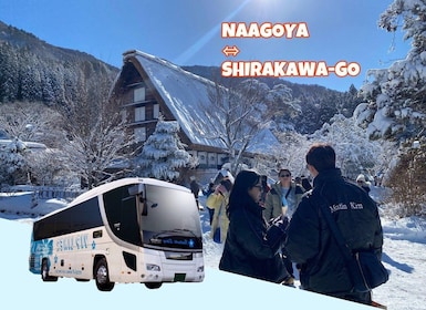 Shirakawa-go von Takayama/Nagoya Busticket für einen Tag