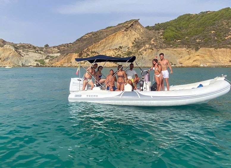 San Leone: half day Boat tour Scala dei Turchi with Skipper