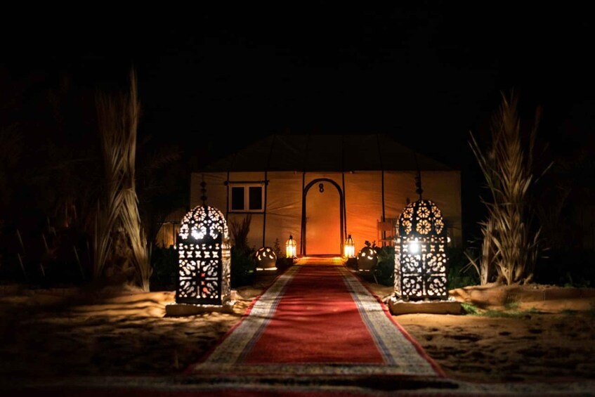 Overnight in Luxury Tent in Desert Camp Erg Chebbi Merzouga