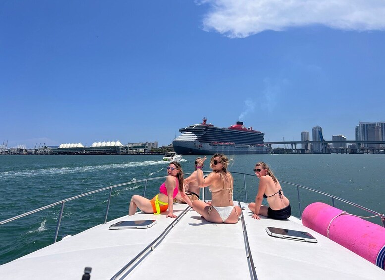 Picture 3 for Activity Miami Beach: Private Yacht Rental with Captain and Champagne