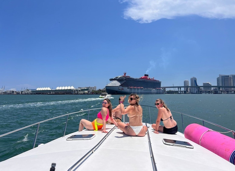 Picture 3 for Activity Miami Beach: Private Yacht Rental with Captain and Champagne
