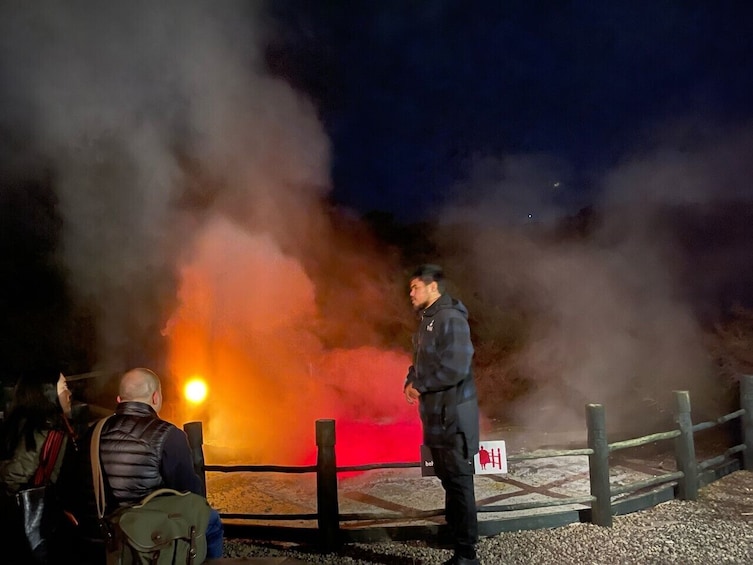 Geyser By Night