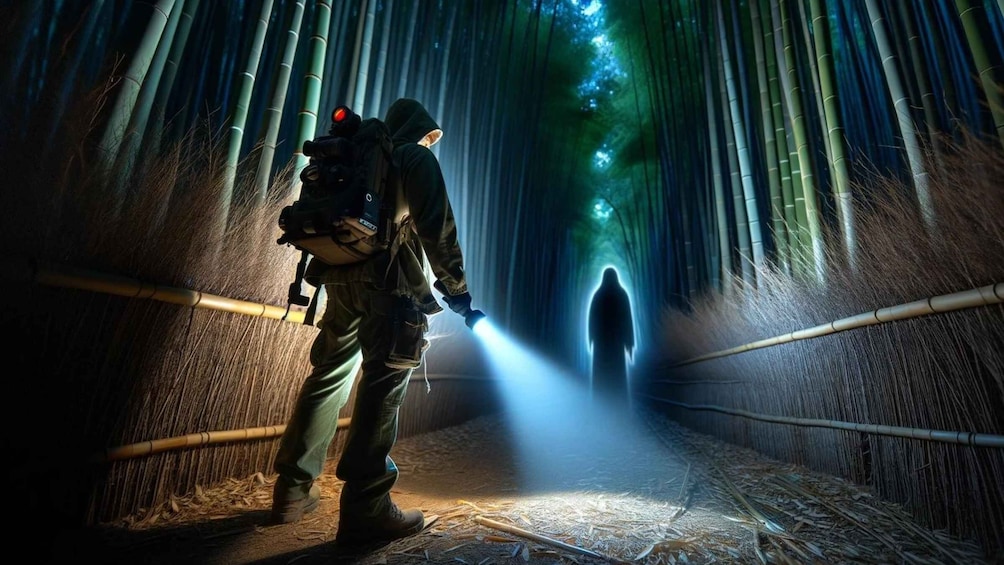 Ghost hunting in the bamboo forest - Kyoto Arashiyama Night!