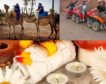 Desde Marrakech: Excursión de un día en camello, quad y spa