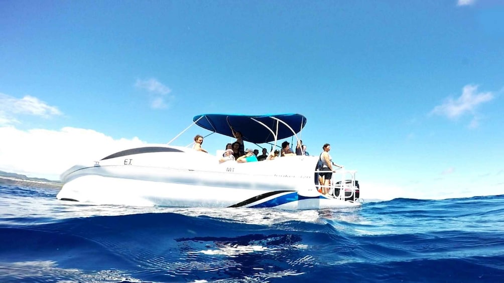 Picture 1 for Activity São Miguel: Glass Bottom Boat Tour with Snorkeling