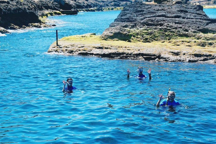 Picture 6 for Activity São Miguel: Glass Bottom Boat Tour with Snorkeling