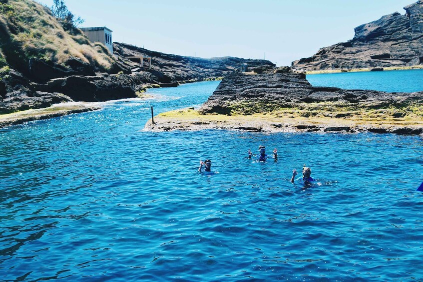 Picture 5 for Activity São Miguel: Glass Bottom Boat Tour with Snorkeling