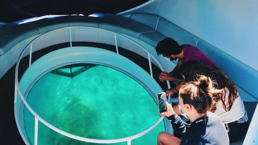 São Miguel: Glass Bottom Boat Tour with Snorkeling