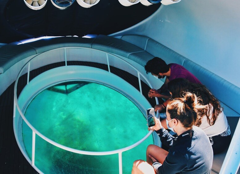 São Miguel: Glass Bottom Boat Tour with Snorkeling