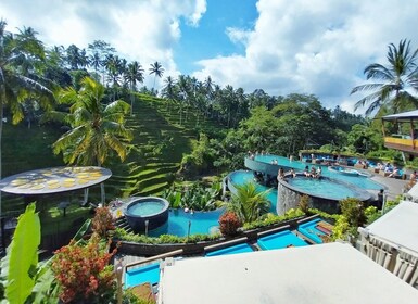 Bali: Private Ubud Waterfall, Village and Pool Club Day Trip