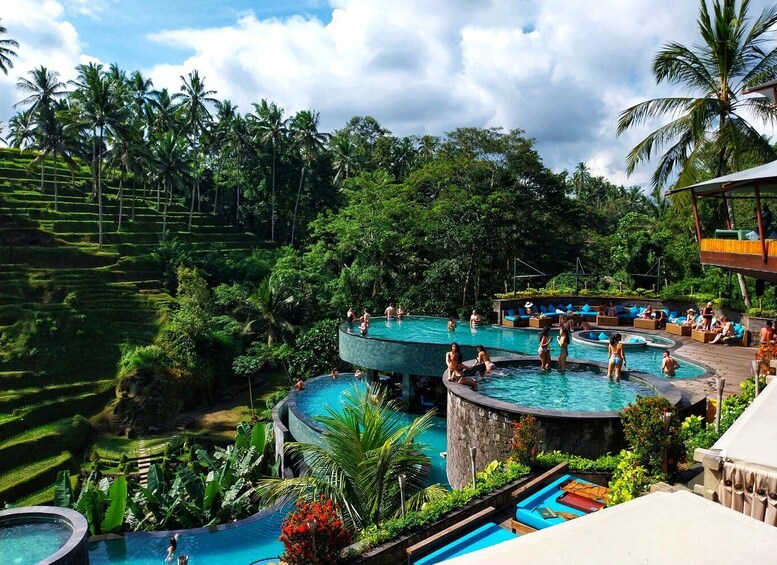 Picture 4 for Activity Bali: Private Ubud Waterfall, Village and Pool Club Day Trip