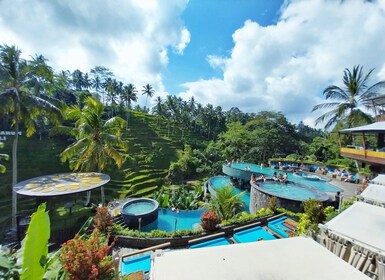 Bali: Private Ubud Waterfall, Village and Pool Club Day Trip