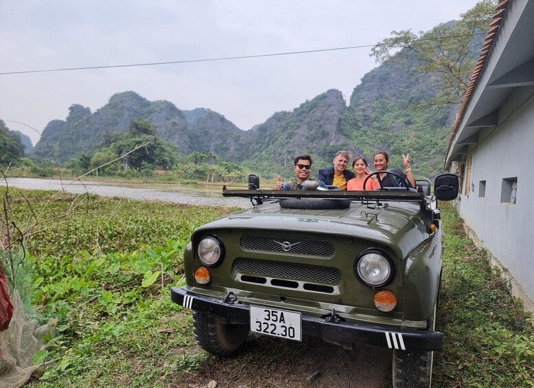 Picture 1 for Activity Hoa Lu: Ninh Binh Jeep Tour to Bich Dong Pagoda & Thung Nang