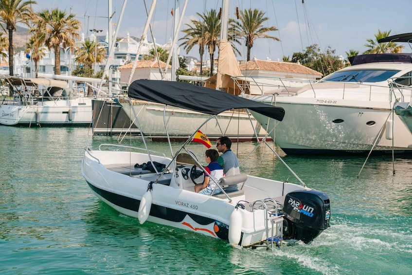 Picture 1 for Activity Benalmadena: 6-Seater Speedboat Rental Without a License
