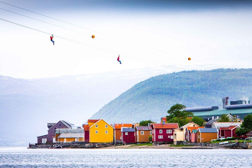 Picture 1 for Activity Feel the adrenaline in Mosjøen Zipline