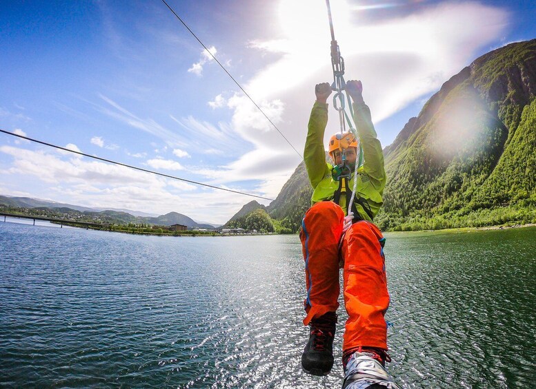 Picture 2 for Activity Feel the adrenaline in Mosjøen Zipline