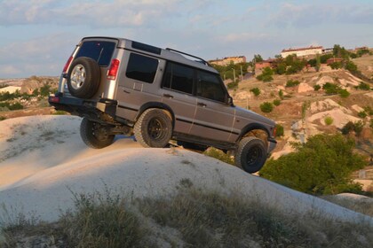 Göreme: Udsigt til varmluftsballon i Kappadokien med SUV