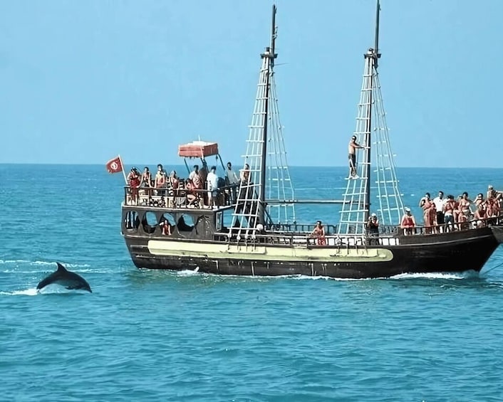 Picture 6 for Activity Djerba: Pirate Boat-Trip to Flamingo Island with Lunch