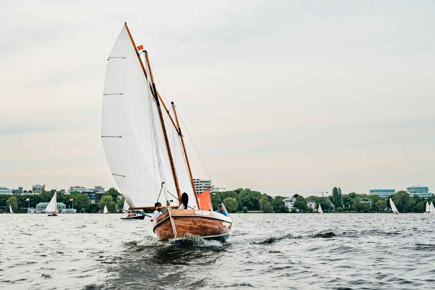 Picture 7 for Activity Hamburg: Alster River Sailing Tour on a 2-Masted Sailboat