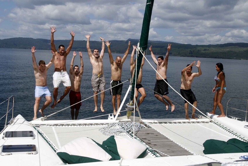 Picture 6 for Activity Taupo: Māori Rock Carvings Lake Taupo Sailing Tour