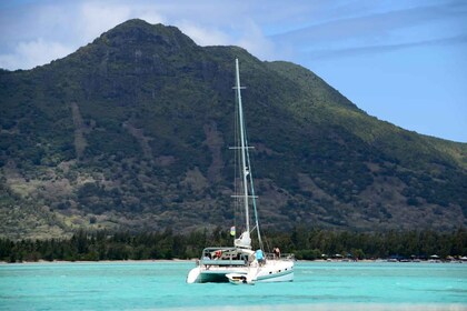 Ile Aux Cerfs Catamaran Cruise sailing from Mahebourg