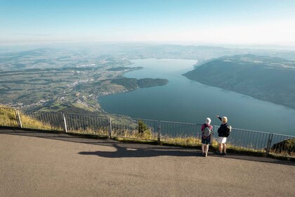 Viaje de ida y vuelta a la Reina de las Montañas, monte. Rigi+Lago de Lucer...