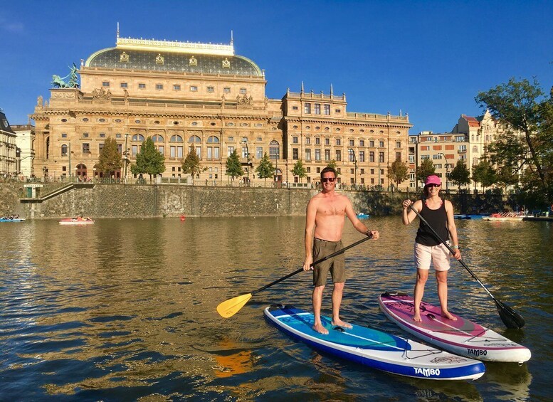 Picture 1 for Activity Prague: 2-Hour Paddle Boarding in the City Centre