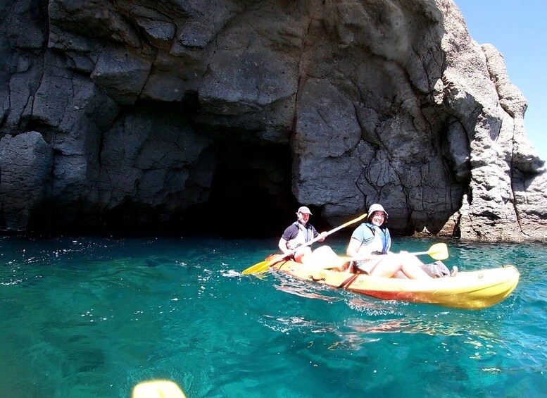 Picture 9 for Activity Lomo Quiebre: Mogan Kayaking and Snorkeling Tour in Caves