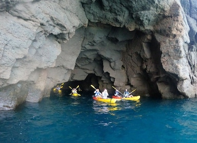 Lomo Quiebre: Mogan Kayaking and Snorkeling Tour in Caves
