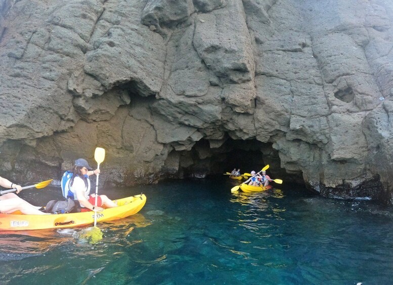 Picture 7 for Activity Lomo Quiebre: Mogan Kayaking and Snorkeling Tour in Caves