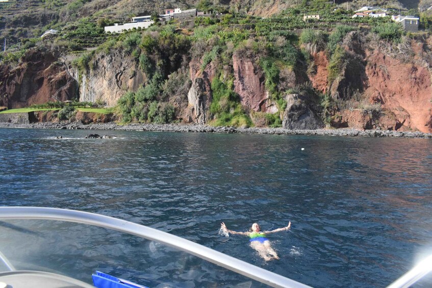 Picture 2 for Activity Madeira: Private Sunset Yacht Cruise with Snorkeling & Wine