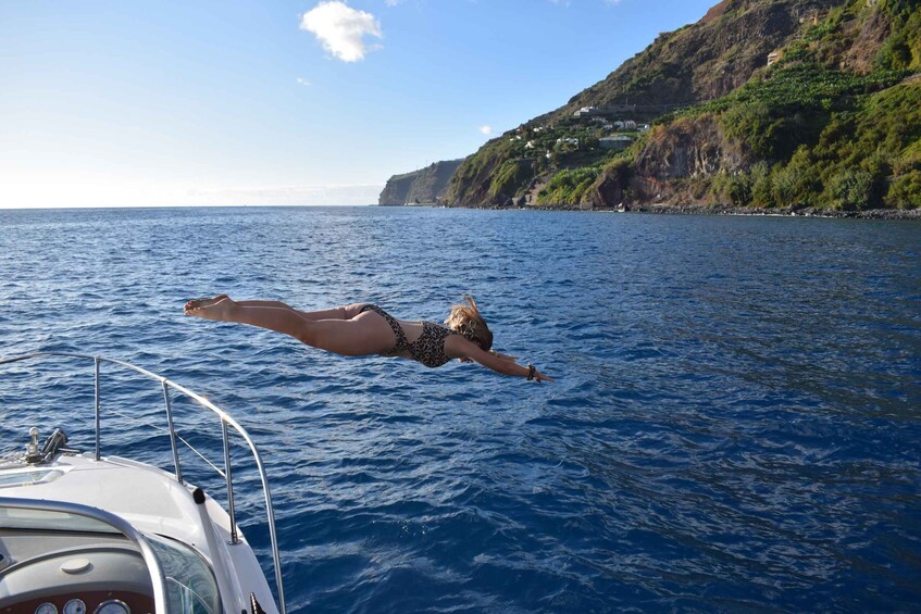 Picture 4 for Activity Madeira: Private Sunset Yacht Cruise with Snorkeling & Wine