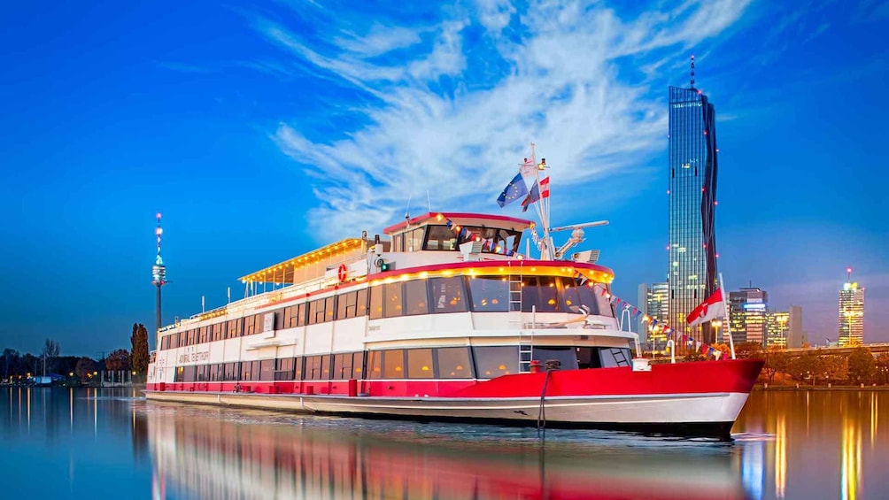 Picture 1 for Activity Vienna: 3.5-Hour Danube Cruise with Live Music & BBQ Buffet