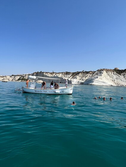 Picture 2 for Activity San Leone, Scala dei turchi: private aperitif on boat tour