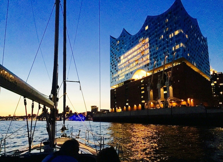 Sailing trip ''the Elbe by night", Hamburg/Elbe
