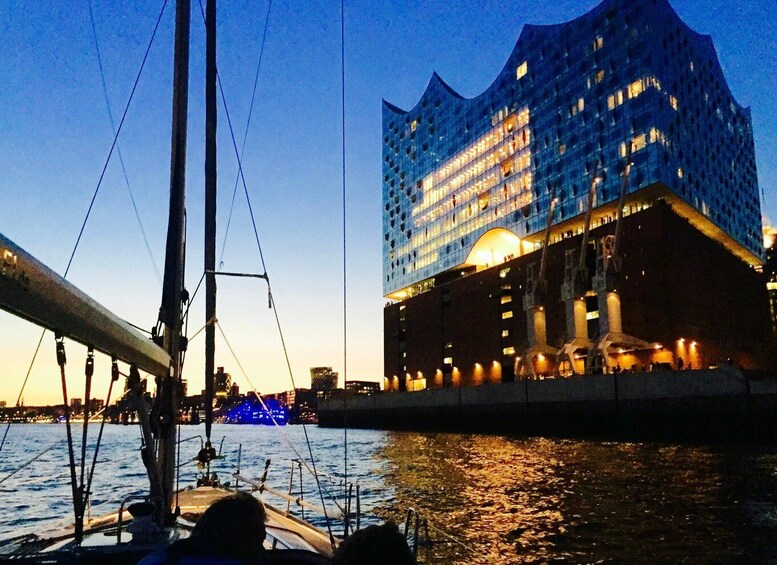 Sailing trip ''the Elbe by night", Hamburg/Elbe