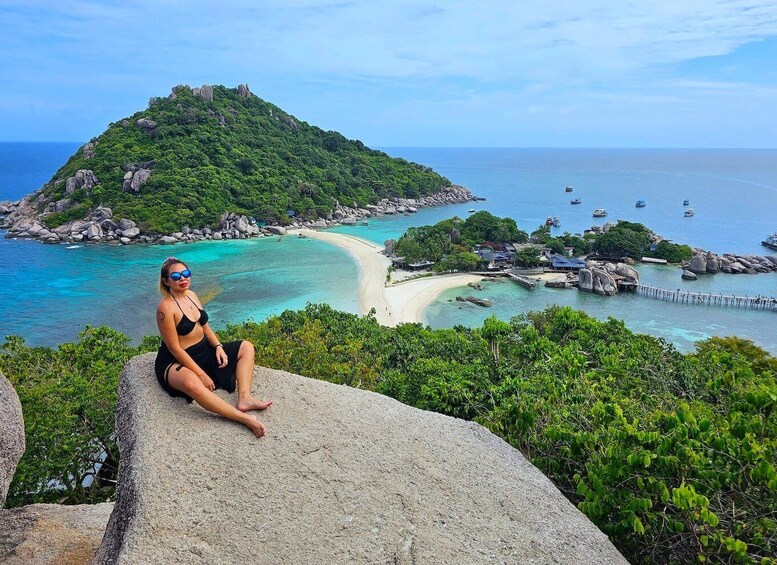 From Koh Pha Ngan: Koh Tao & Nang Yuan Boat Tour with Lunch