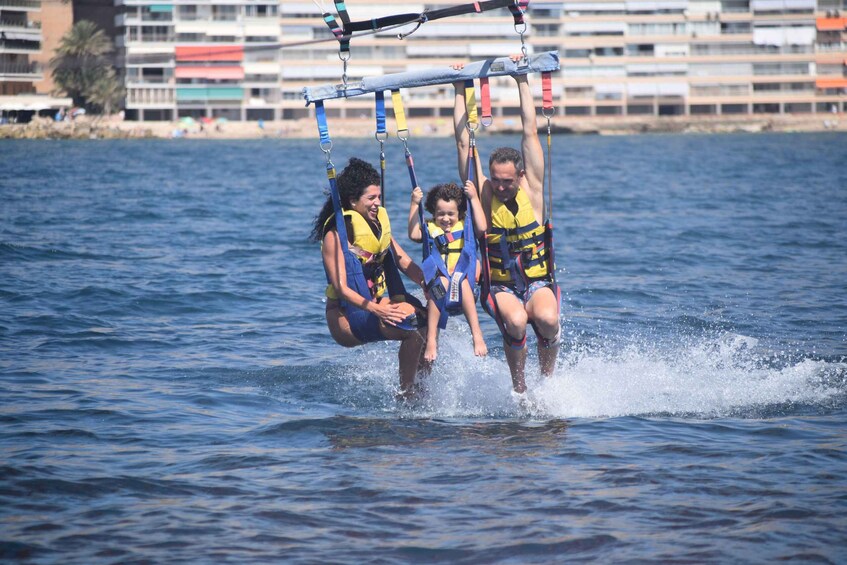 Picture 1 for Activity Alicante: Boat Trip and Parasailing Experience with Drink