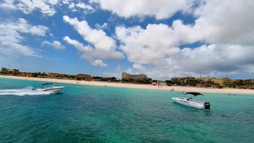 Picture 2 for Activity Aruba: Private Caribbean Boat Trip with Snorkeling & Drinks